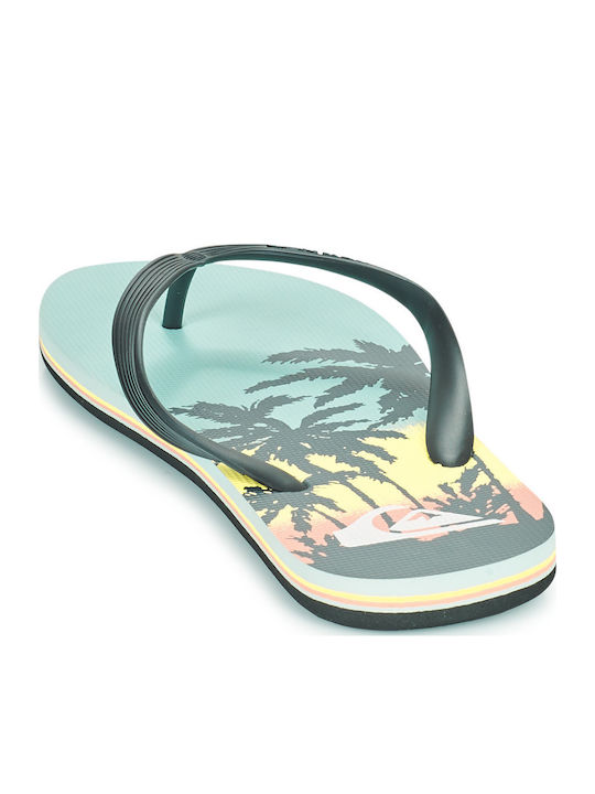 Molokai Art Men's Flip Flops Black