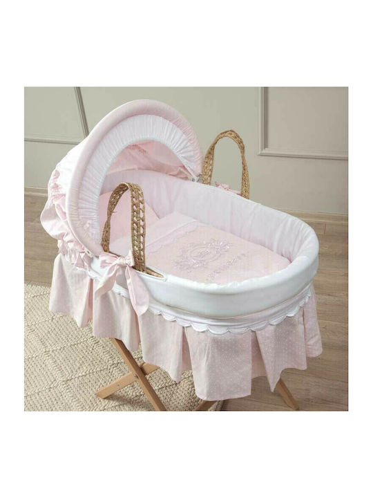 Funna Baby Princess Сламена кошара с основа Розов