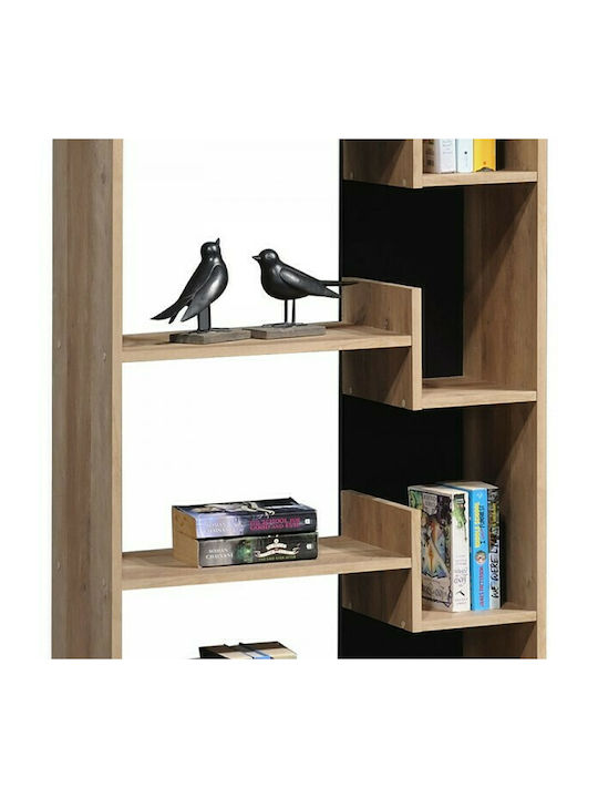 Bookcase Naya Natural / Anthracite 72x30x182.5cm