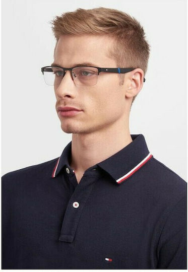 Tommy Hilfiger Herren Metall Brillengestelle Schwarz TH1905 003