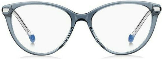 Tommy Hilfiger Weiblich Brillenrahmen Katzenauge Blau 105655PJP5-316