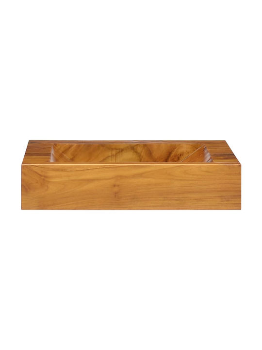 vidaXL Countertop Sink Lemn 50x35cm Teak