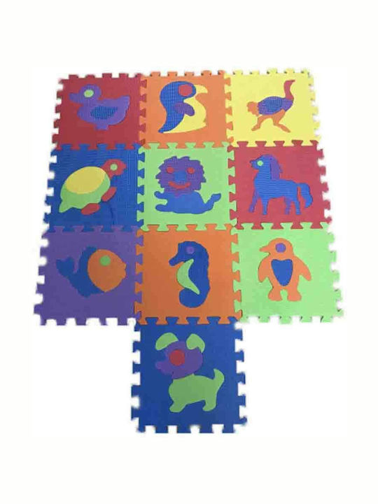 Zita Toys Interaktives Kinder-Bodenpuzzle mit Tieren 10 Teile