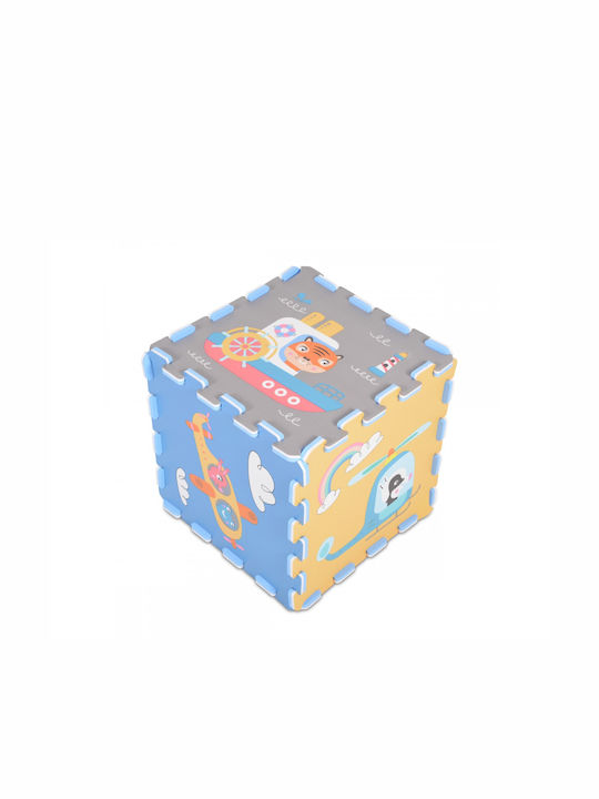 Moni Interactive Floor Puzzle Transportation 3087 with Animals 9 Pieces