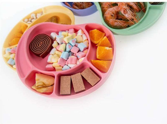 Baby Wise Baby Food Plate Elephant made of Silicone Blue