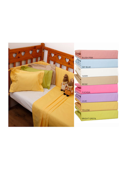 Anna Riska Prestige Βρεφικό Κουβερλί Βαμβακερό 11 Yellow 110x150cm
