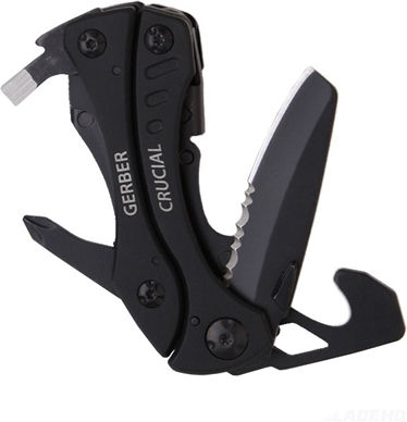 Gerber Crucial Tool Πολυεργαλείο Black Multi σε Θήκη (Διάφορα Χρώματα)