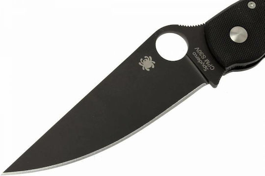 Spyderco Military Σουγιάς Μαύρος σε Θήκη