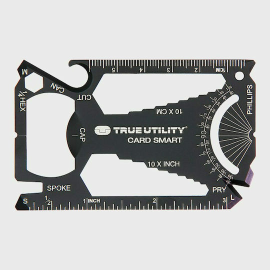 True Utility Cardsmart Card Multi-purpose Tool Black