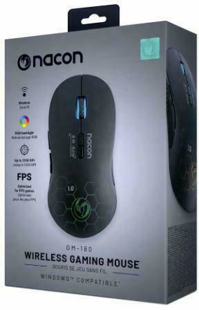 Nacon GM-180 Ασύρματο RGB Gaming Ποντίκι Μαύρο
