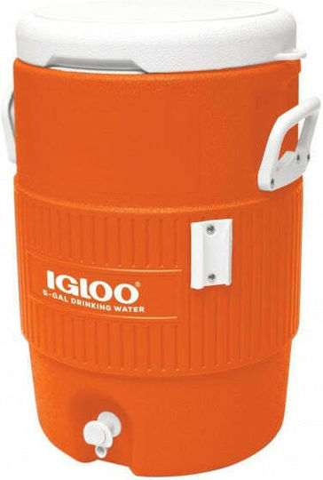 Igloo Seat Top Диспенсър с Кранче Термос Пластмасов 19л Оранжев