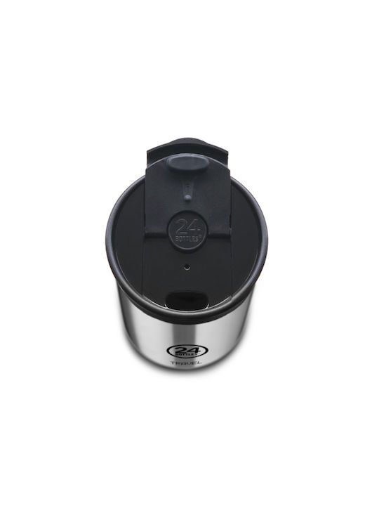 24Bottles Travel Tumbler Δοχείο Φαγητού Inox Θερμός Ροζ 350ml