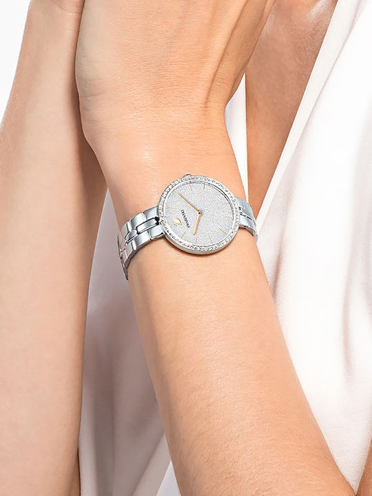 Swarovski Cosmopolitan Ρολόι Μπαταρίας με Μεταλλικό Μπρασελέ