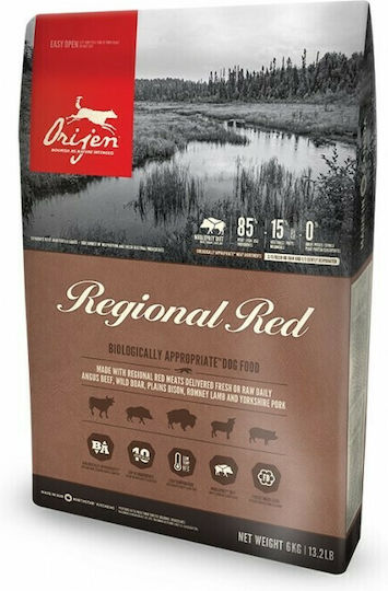 Orijen Regional Red Ξηρά Τροφή Διαίτης, χωρίς Σιτηρά & Γλουτένη για Ενήλικες Γάτες με Βοδινό 1.8kg