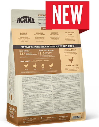 Acana Homestead Harvest Dry Food Grain-Free for Adult Cats with Chicken 4.5kg