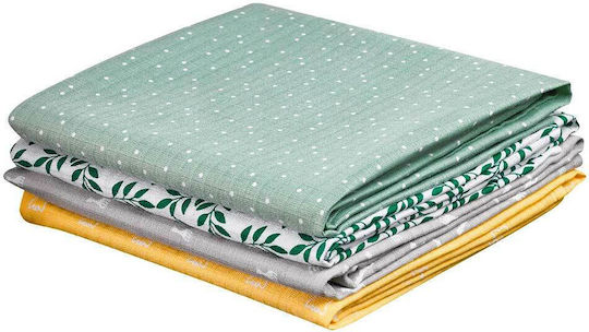 Sophie La Girafe Muslin Changing Pads Multicolour 70x70cm. 4pcs