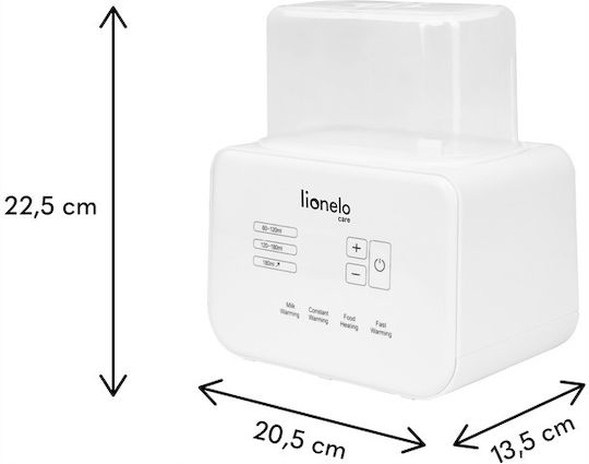 Lionelo Thermup Double Digital Baby Bottle Warmer with Sterilization Function White