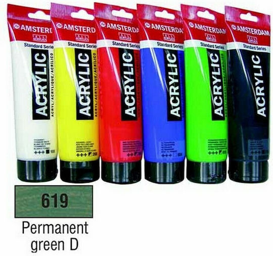 Royal Talens Amsterdam All Acrylics Standard Acrylic Paint Set Permanent Green Deep 619 120ml 1Stück