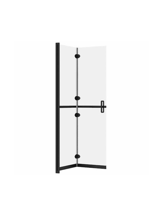 vidaXL Shower Screen for Shower with Foldable Door 70x190cm Fabric