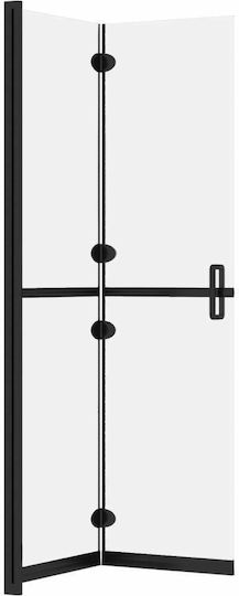 vidaXL Duschwand für Dusche mit Zusammenklappbar Tür 80x190cm Klarglas