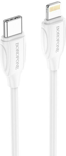 Borofone BX19 USB-C zu Lightning Kabel 20W Weiß 2m
