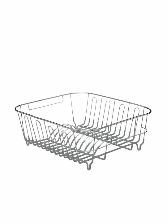 5Five Over Sink Dish Draining Rack Metallic in Gray Color 37x33x13.5cm