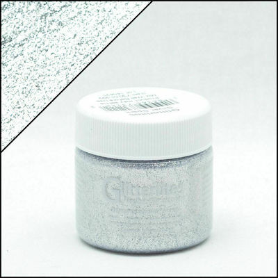 Angelus Glitterlites Liquid Craft Paint Silver for Leather Spark 29.5ml