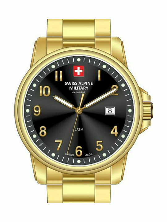 Swiss Alpine Military by Grovana Watch with Battery Mechanism Swiss Alpine Military by Grovana Watch with Battery Mechanism