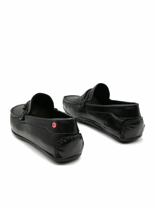 Men's Leather Moccasins Black