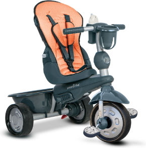 Smart Trike Explorer Μετατρεπόμενο με Χειρολαβή Γονέα για 10 Μηνών Πορτοκαλί