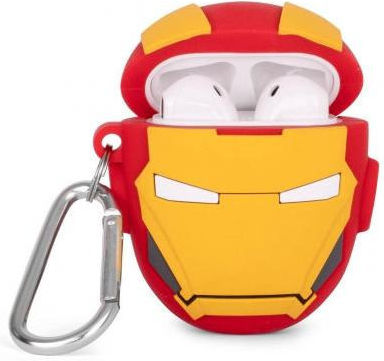 Thumbs Up 3D Iron Man Case Silicone in Red color for Apple AirPods 1 / AirPods 2