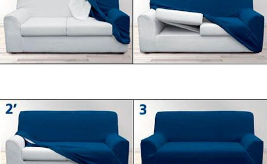 Mc Decor Daniela Akhivada Elastische Abdeckung Sessel Blau Mc Decor Daniela Akhivada Elastische Abdeckung Sessel Blau
