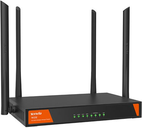 Tenda W15E v2 v2 Безжичен Рутер Wi‑Fi 4 - Безжична мрежа 4 с 4 Порта Ethernet