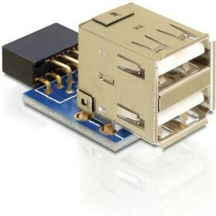 DeLock USB Pin Header Female to 2x USB2.0 Female (41825)