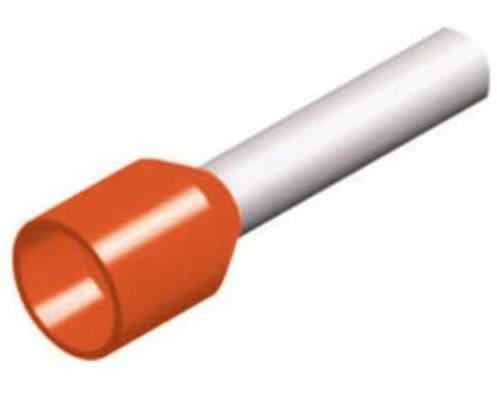 Adeleq Ακροδέκτης Ακροχιτώνιο με Μόνωση 4mm² Πορτοκαλί (12-5584)