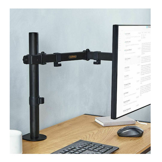 VonHaus Computer Monitor Ständer Bildschirm bis 32" mit Arm Schwarz (3005115)