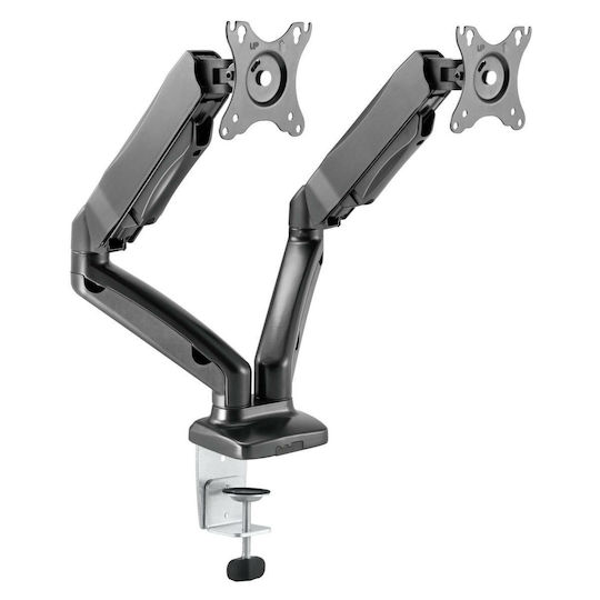 Icy Box Stand Desk Mounted for 2 Monitors up to 27" with Arm (IB-MS304-T)