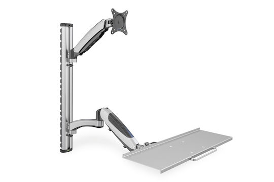 Digitus Perete Suport Monitor până la 27" cu Braț Argintie (DA-90354)