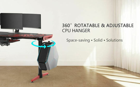 Eureka Ergonomic CS-01W Подова Основa за Кутия за Компютър с Колелца Бяла 22.03.0002