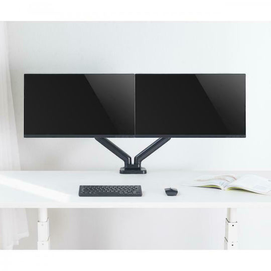 Sbox Βάση Γραφείου για 2 Οθόνες έως 32" με Βραχίονα (LCD-S024)