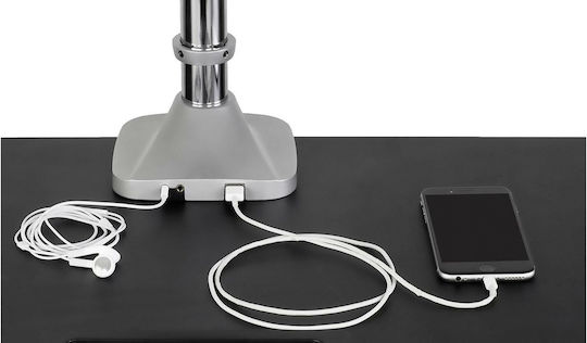 Icy Box Βάση Γραφείου για 3 Οθόνες έως 32" με Βραχίονα (IB-MS505-TI)