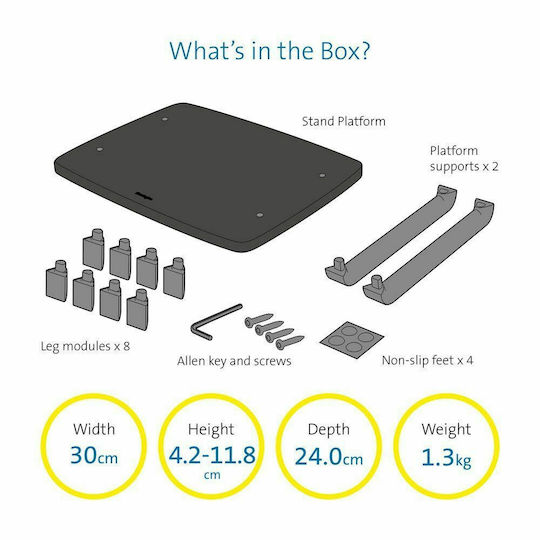 Kensington SmartFit Tabletop Suport Monitor până la 21"