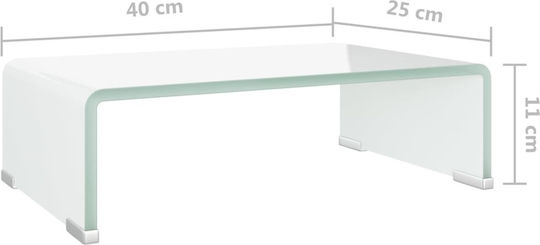 vidaXL Desktop Stand Monitor Transparent (244142)