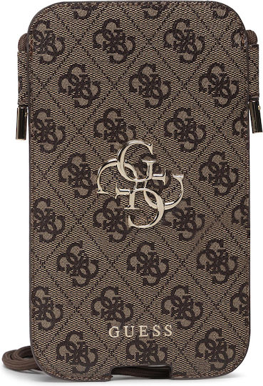 Guess 4G Big Metal Logo Sock & Pouch up to 6.7" Brown