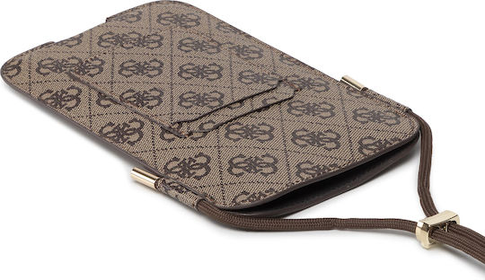 Guess 4G Big Metal Logo Sock & Pouch up to 6.7" Brown