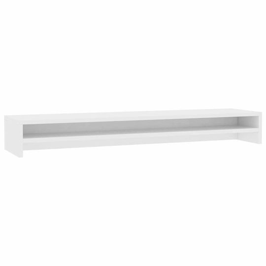 vidaXL Desktop Stand for 2 Monitors White (800333)