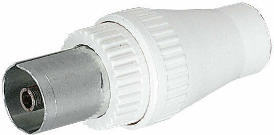 Βύσμα Coaxial female Λευκό 0321.009