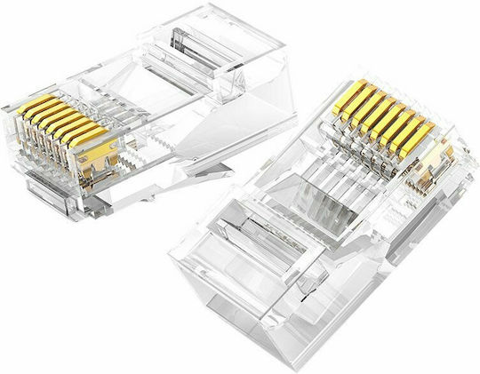 Ugreen Βύσμα RJ-45 male 10τμχ Διάφανο 50961