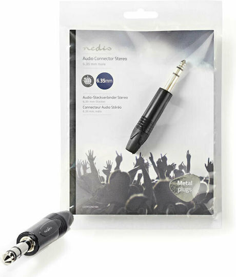 Nedis 6.3mm Jack male (COTP23901BK)