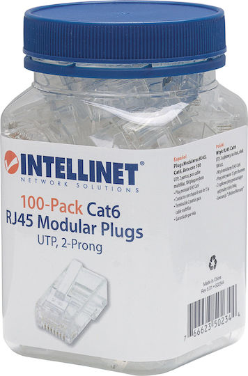 Intellinet Plug RJ-45 male 100pcs Whitr (502344)